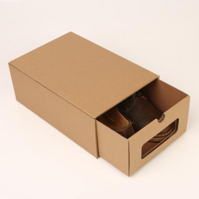 China Professional Eco-friendly Custom Printed Biodegradable Shoe Box Cosmetic Transport Box With Easy To Tear Line Zipper for sale