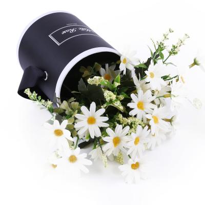 China Recyclable Paper Flower Box Round Cardboard Flower Box For Rose Flower Packaging for sale