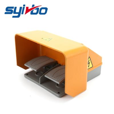 China 15A 250V 2A2B Cover Switch Aluminum Alloy XINGBO Heavy Duty / Double Foot Protective Type Wireless Foot Pedal Images for sale