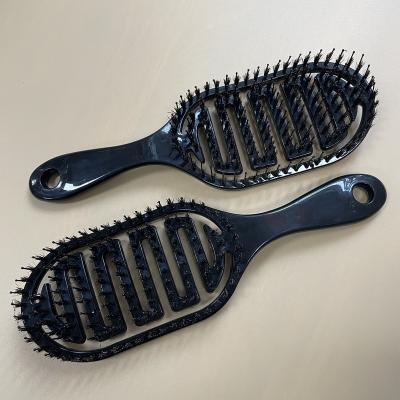 China For Home Wholesale Wet and Dry Duct Paddle Detangle Factory Use Flexible Hair Brush for sale