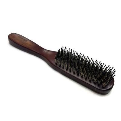 China 4g Beard Brush Boar Hair For Men Mustache Shaving Comb Face Massager Facial Hair Cleaning Brush Beech Handle Long for sale