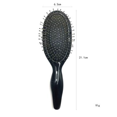 China High Density Scalp Head Massager Cushion Air Pin Oval Metal Hair Brush 4g for sale