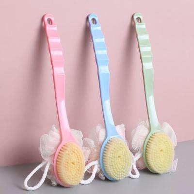 China NEW Plastic Long Handle Bath Back Shower Sweep Scrubber Skin Cleaning Brushes Body For Bathroom Accessories Cleansing Tool for sale