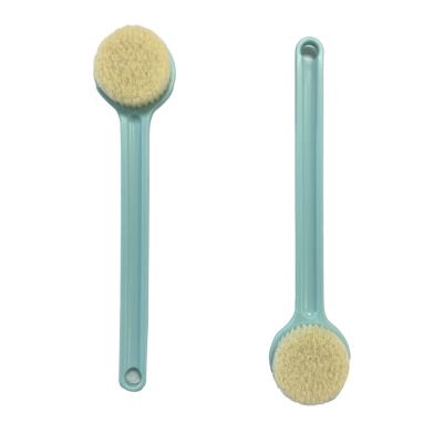 China Long Handle Nylon Bristle Body Bath Brush Plastic Back Exfoliating Brush Massager for sale