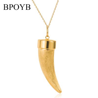 China Luxury Hiphop BPOYB 24K Dubai Gold Plated Necklace For Women Men Big Pendant Necklace Chain Fashion Copper Jewelry for sale