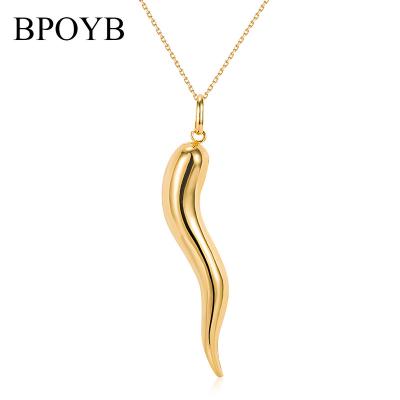 China FASHIONABLE BPOYB Gold Plated Dubai Women's Fashion Chain Necklace Gemstone Pendant Brass Jewelry for sale