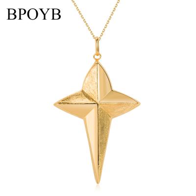 China BPOYB Mens Luxury Women's Punk Gold Filled Dubai Necklace18k Wholesale Saudi Big Star Chain Pendant Jewelry for sale