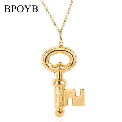 China BPOYB TRENDY Luxury Brand Big Necklace Fashion Dubai Gold Au750 Gold Chain Jewelry Pendant Wholesale for sale