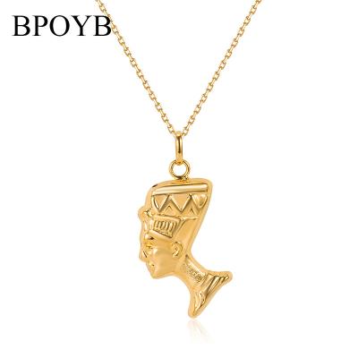 China Key Sale 24k Gold Small Ethiopian Pharaoh Necklace BPOYB Charms Pendant HOT Jewelry FASHIONABLE for sale