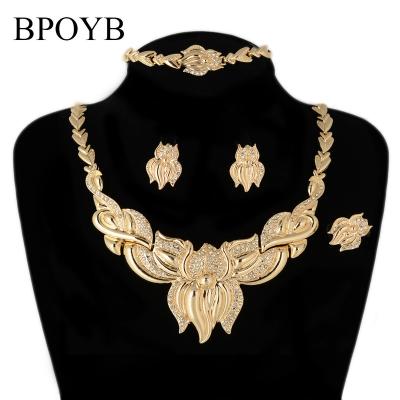 China BPOYB TRENDY 18K High Quality Gold Plated Habesha Dress Ethiopian Nickel And Lead Free Elegant Flower Jewelry Set Gift for sale