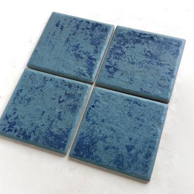 China Rustic Tiles Porcelain Floor Tiles 15*15cm Blue Rustic Nature Bathroom Decoration Tiles For Floor And Wall for sale