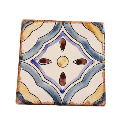 China Professional Rustic Tile Factory Bathroom Wall Hotel Decoration Glazed Kitchen Tiles Flower Painting Ceramic Tiles for sale