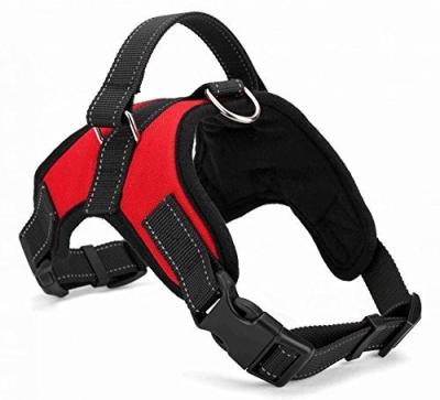 China Factory Wholesale Air-Mesh Padded Breathable Padded Dog Harness With Adjustable Handle Pet Harnesses for sale