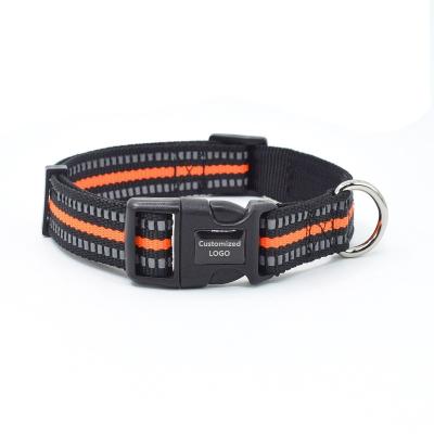 China Wholesale High Quality Nylon Adjustable Reflective Durable Dog Collar Pet Collars for sale