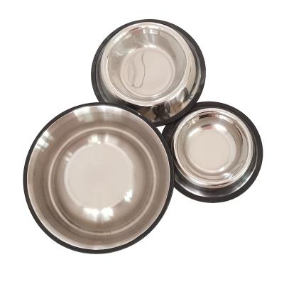 China Viable wholesale feeder non-slip pet bowl for dog and cat, stainless steel dog bowl for food and water for sale