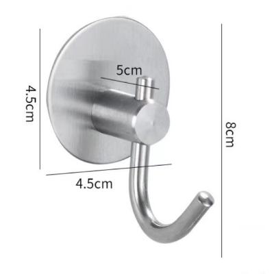 China Durable Stainless Steel Wall Clothes Hook Bathroom Coat Hook For Home Coats Hat Hanger Towel Hook for sale