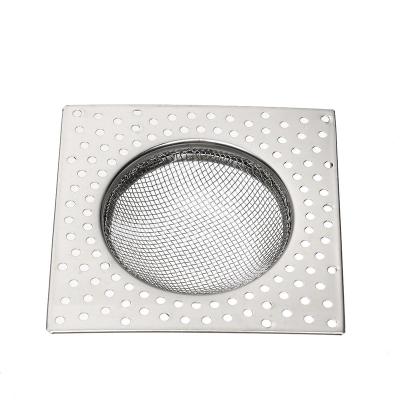 China Stainless Steel Sink Strainer Food Slag Trap Household Sustainable Floor Drain for sale