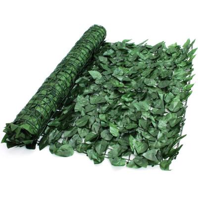 China Eco-friendly Decorative Artificial Plastic Ivy Fence Leaf Plastic Grass Garden Ivy for sale