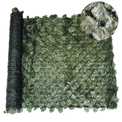 China 1*3m eco-friendly wholesale artificial greenery ivy fence roll for garden decoration for sale