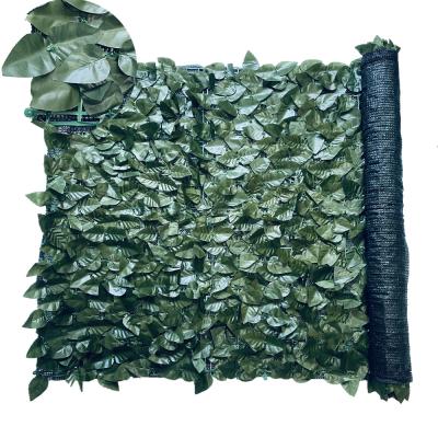 China Eco-friendly Wholesale Artificial Greenery Leaf Privacy Roll Fence Screen For Wall Covering Decoration for sale