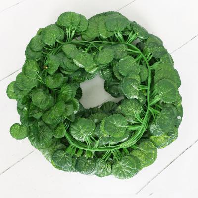 China Art Decor 12pcs 2M Green Fake Ivy Leaves Garland Plant Vine Foliage Home Decor Plastic Rattan Twine Wall Decor Artificial Plants for sale