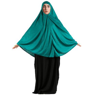 China Lslamic Fashion Muslim Women's Fashion Hot Selling Muslim Hijab Veil Scarf Long Sleeve Solid Color Clothing Can Be Worn In All Seasons for sale