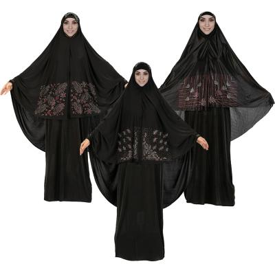 China Abaya Diamond Skirt Islamic Fashion Ladies Muslim Long Top Hat Skirt Dubai Clothing Instant Wholesale for sale