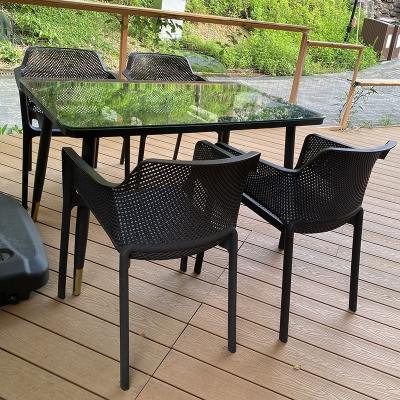 China Waterproof 6ft Folding Tables With Chairs Outdoor Gardens Furniture Set Stacking Plastic Chair for sale