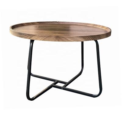 China Tea Table Waterproof Outdoor Round Wood As Hotel Steel Garden Table Design Small Picnic Coffee Table for sale