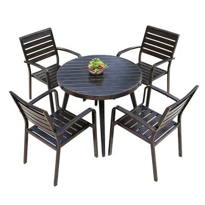 China UV-Resistant Waterproof Fabric Chairs And Tables Garden Outdoor Dining Table With Chairs Office Restaurant Leisure Table And Chairs for sale