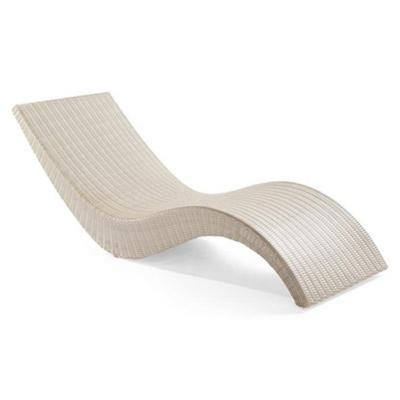 China Unique and Ergonomic S Shaped Sun Sofa Beach Furniture Resort Rattan Deck Chair Villa Pool Outdoor Lounge for sale