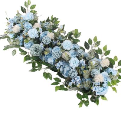 China Natural silk home decoration hot sale wedding flower artificial flower decoration wedding touch long row of arch for sale