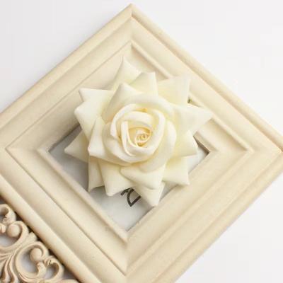 China Wholesale 10cm Flower Head Iron Rose Flower Cake Shop Silk Flower Head for sale