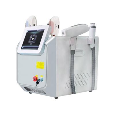 China Pigment Removal 4 in 1 Professional Painless OPT/RF/ND YAG Laser Hair Removal Tattoo Eyebrow Depilatory Acne Wrinkles Removal Beauty Machine for sale