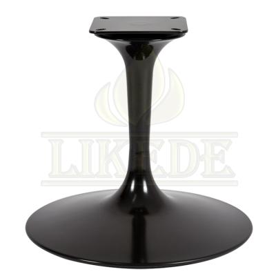 China New Selling Black Iron Iron Trumpet Tulip Swivel Chair Base Modern Hot Leg Sofa Base Round Chair Base for sale