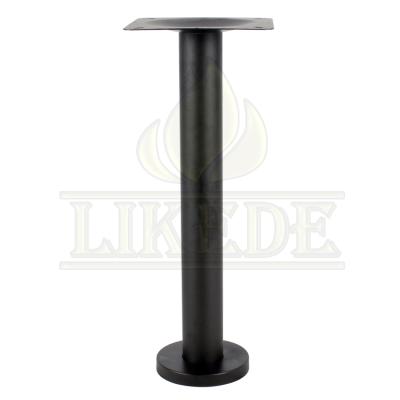 China Traditional Metal Table Leg Black Iron Fixing Legs To Simple Glass Table Leg Table Base for sale