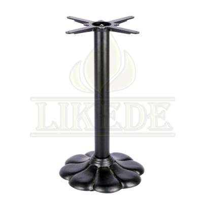 China With upgrade antique trimmer low price flower style cast iron table base tapered table leg wood slab table legs for sale