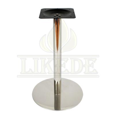 China Modern Cheap Metal Table Legs Steel Pipe Table Base Stainless Steel Outdoor Pedestal Base for sale