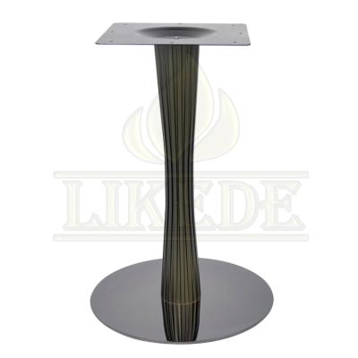 China Modern Black Titanium Stainless Steel Table Base Metal Coffee Table Frame Chrome Coffee Table Legs for sale