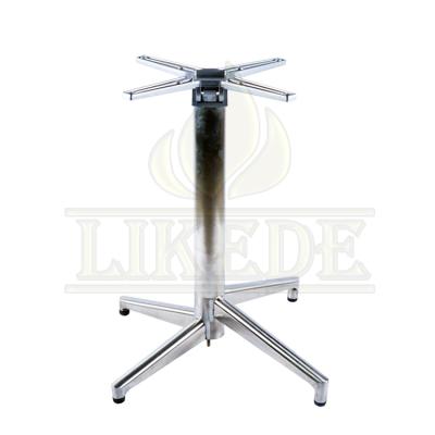 China Hot Selling High Quality Foldable Swept Folding Table Stackable Detachable Base 304# Stainless Steel Table Leg for sale