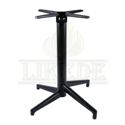 China Hot Selling Folding Table Base Legs Cast Iron Table Stackable Detachable Base Collapsible for sale