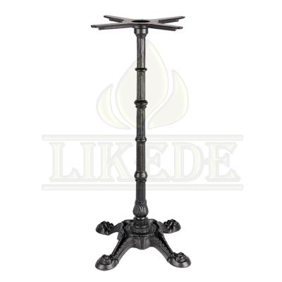 China With leveling adjuster hot sale classic style cheap antique black cast iron western bar table base for sale