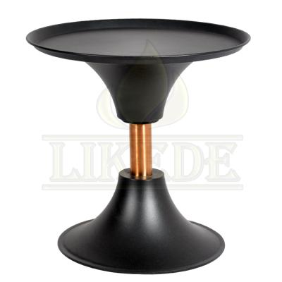 China round metal cheap tea table modern black coffee iron coffee table for sale