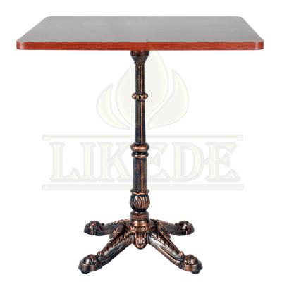 China With Leveling Adjuster Cast Iron Dining Table Antique Chess Table Wrought Iron Coffee Table for sale