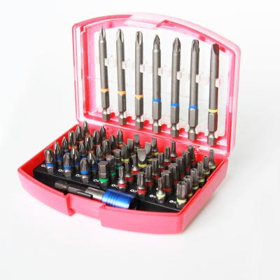 China Household Repairing Tools 56pcs 1/4in Multi-Use SL pH pz s t h screwdriver bits set with magnetic bit holder for sale