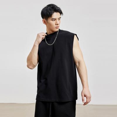 China Hot Selling Weight Fabric 230G MOQ Bottoms Vests 100% Cotton Tank Tops Men Breathable Men for sale