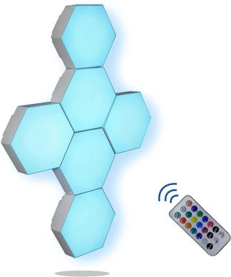 China Modern LED Hexagon Lights RGB - Bright Colorful LED Lamp Modular Touch Lighting for sale