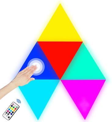 China Modern Lights Panels Led Gaming Wall Lights Panels Triangle Light Panels Which Touch And Remote Control for sale