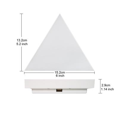 China Modern Triangle Smart Panel Led App Control Smart Panel Light Modular Smart Led Panel Light for sale