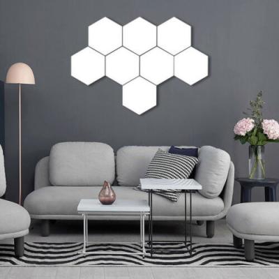 China Minimalist Quantum Lights Hexagons White Lighting DIY Hexagons Bedroom Touch Wall Modular Led Night Light for sale